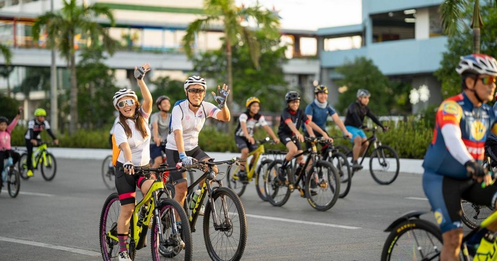 Bikers along Diversion Road Iloilo City