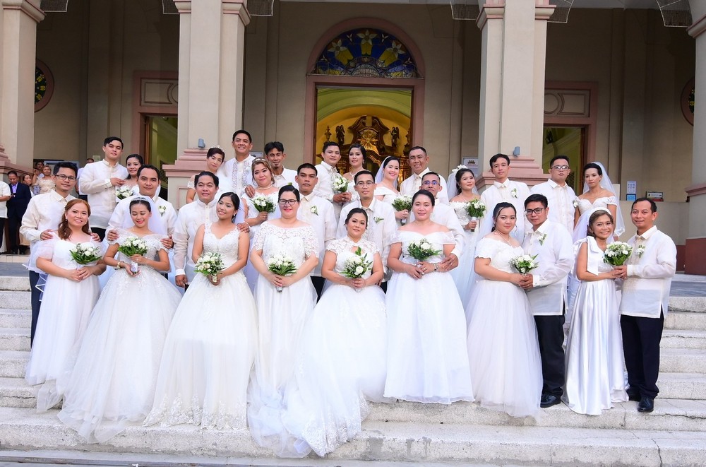 The 8th Kasalan sa SM, a heartwarming mass wedding, is held at the Shrine of Jesus the Way, the Truth and the Life Church in Pasay City.
