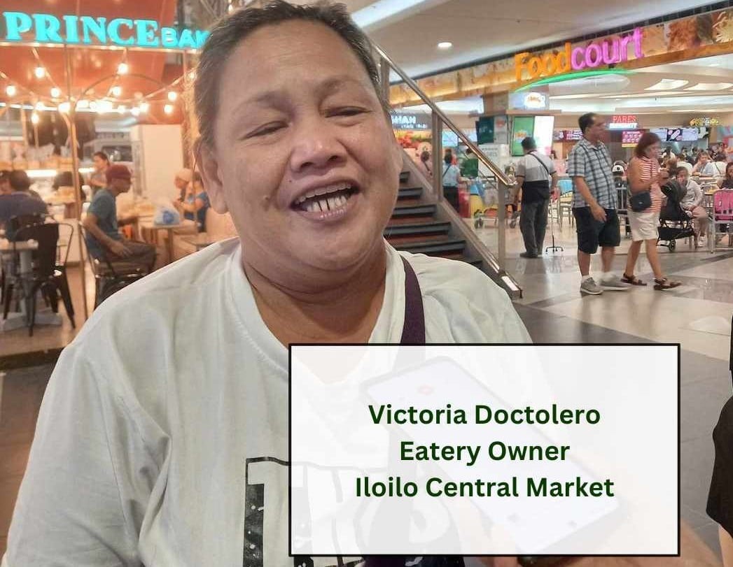 Iloilo Central Market eatery owner Victoria Doctolero